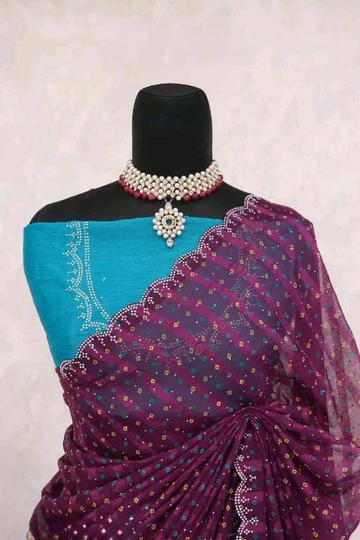women's partywear saree