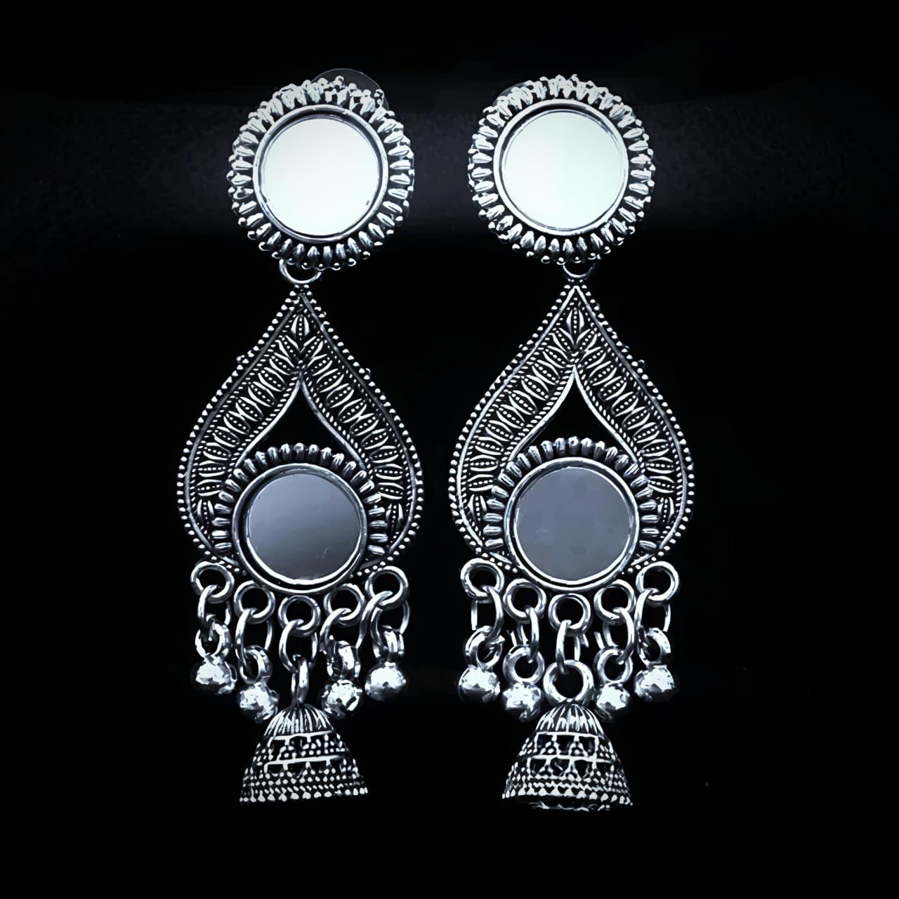 Trendy Designer Oxidized Jhumka(Combo Set of 6 pairs)