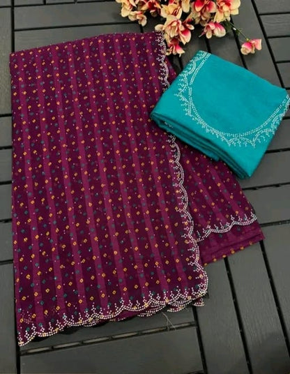 women's partywear saree