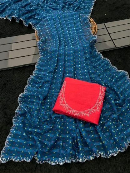 women's partywear saree