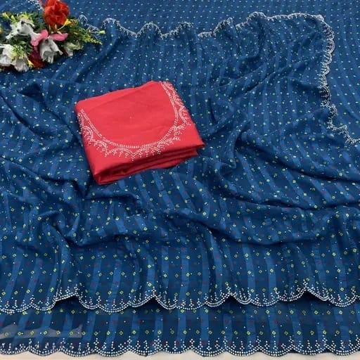 women's partywear saree