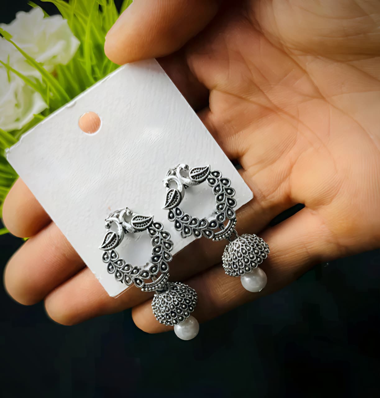 Silver Plated Earrings ( Combo Of 6)